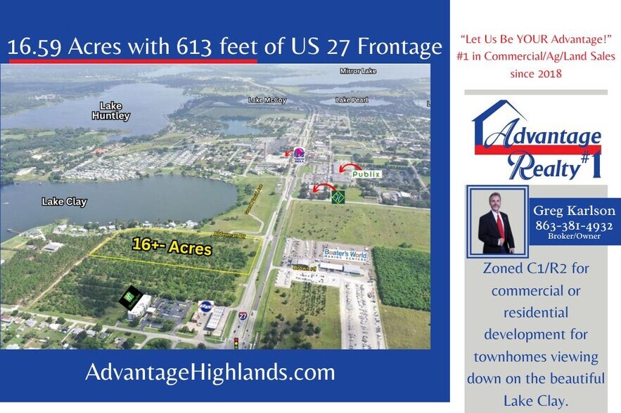 Primary Photo Of 705 US 27 N, Lake Placid Land For Sale