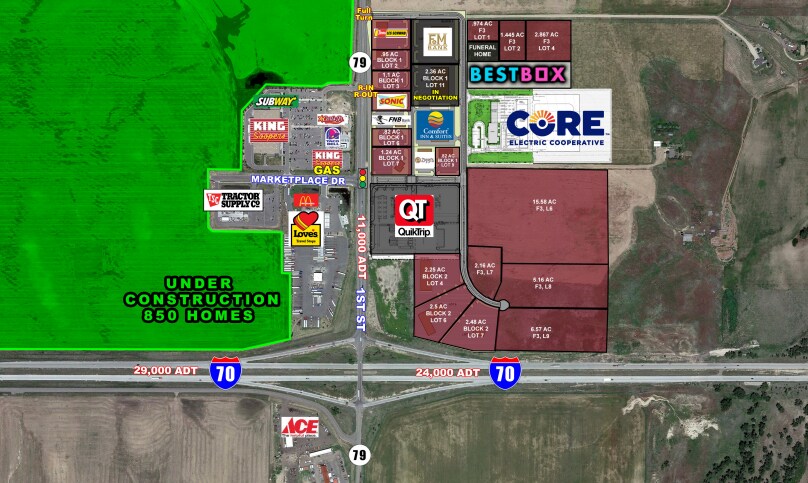 Primary Photo Of I-70 and 1st Street, Bennett Land For Lease