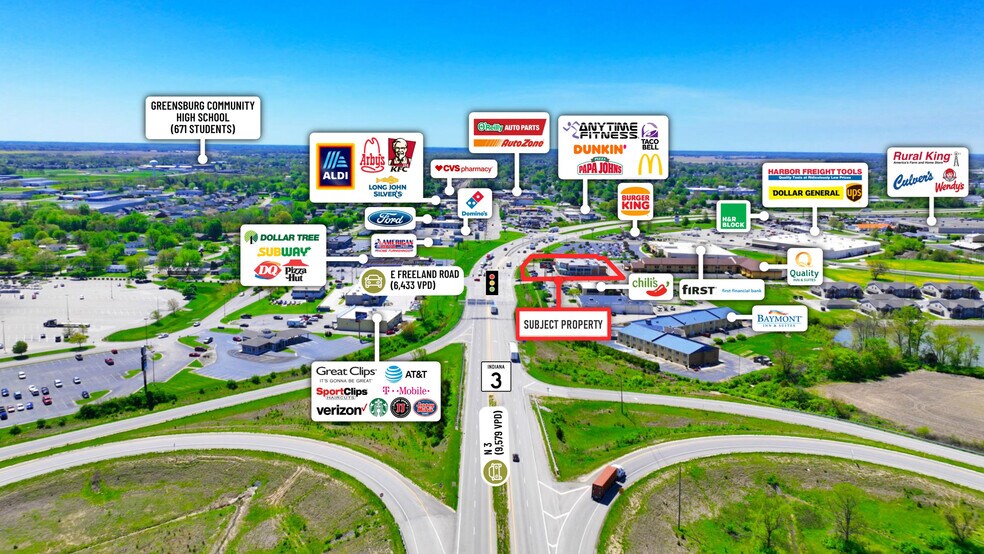 More Photos Of 2215 N State Road 3, Greensburg Drugstore For Lease