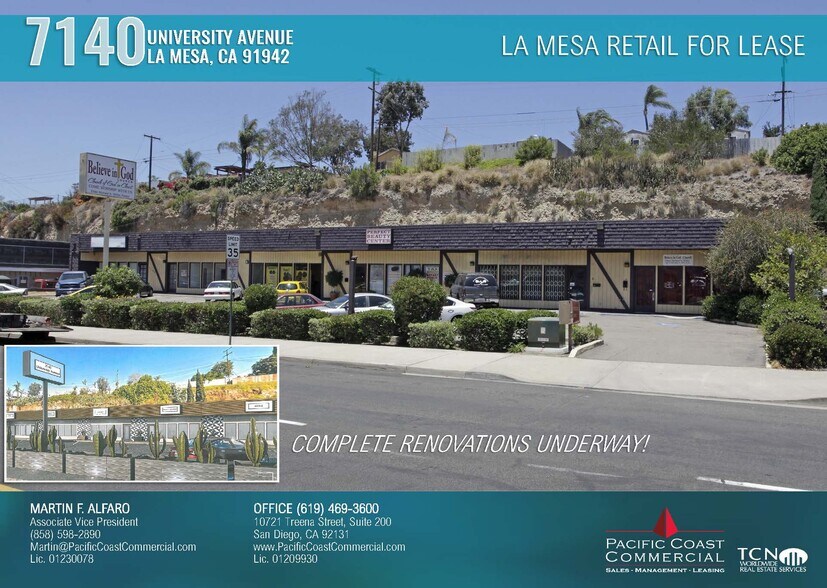 Primary Photo Of 7140 University Ave, La Mesa Storefront For Lease