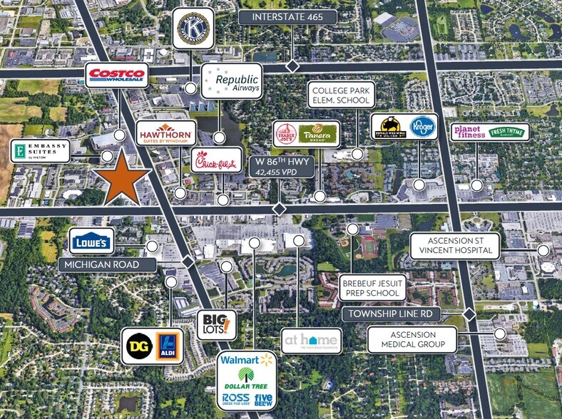 More Photos Of 8752 Michigan Rd, Indianapolis Department Store For Lease