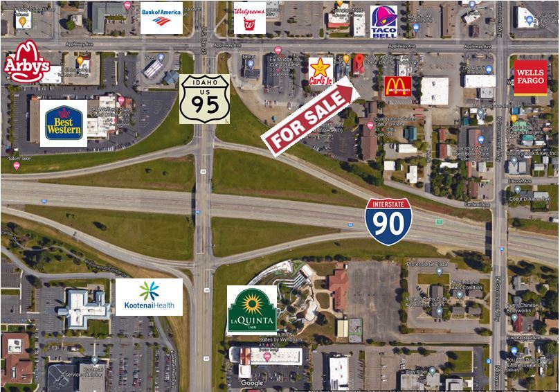 Primary Photo Of 212 W Appleway Ave, Coeur d'Alene Fast Food For Sale