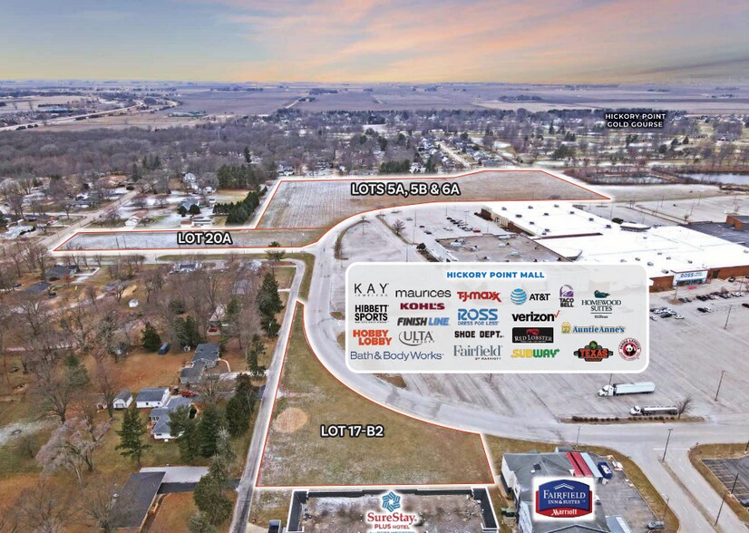 More Photos Of Hickory Point Ring Road mall, Forsyth Land For Sale