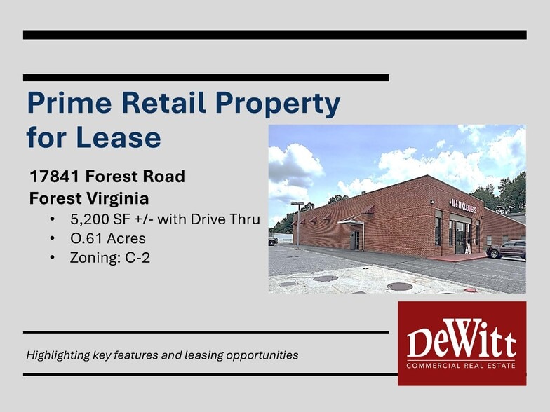 Primary Photo Of 17841 Forest Rd, Forest Storefront For Lease