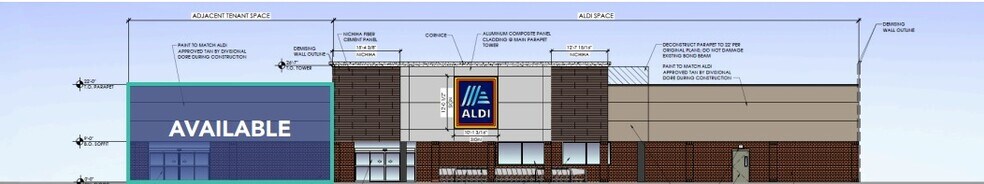 More Photos Of 208 W Clinton St, Gray Storefront For Lease