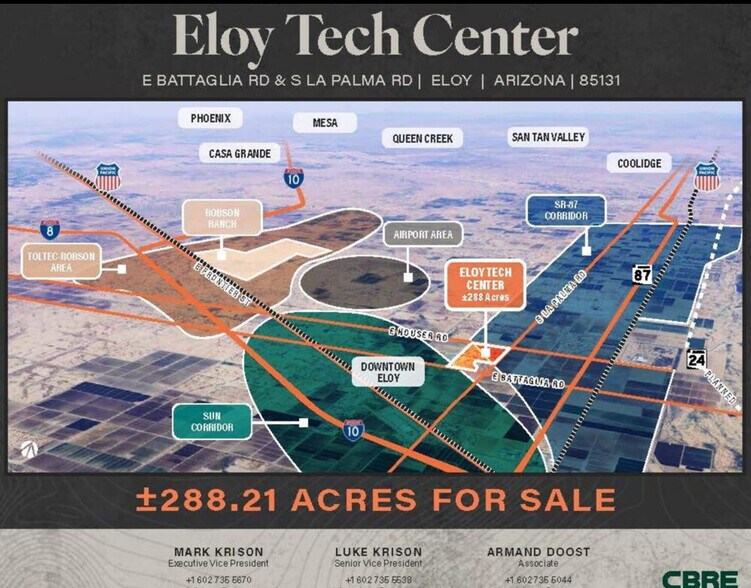 Primary Photo Of NWC E Battaglia Rd & S La Palma Rd, Eloy Land For Sale