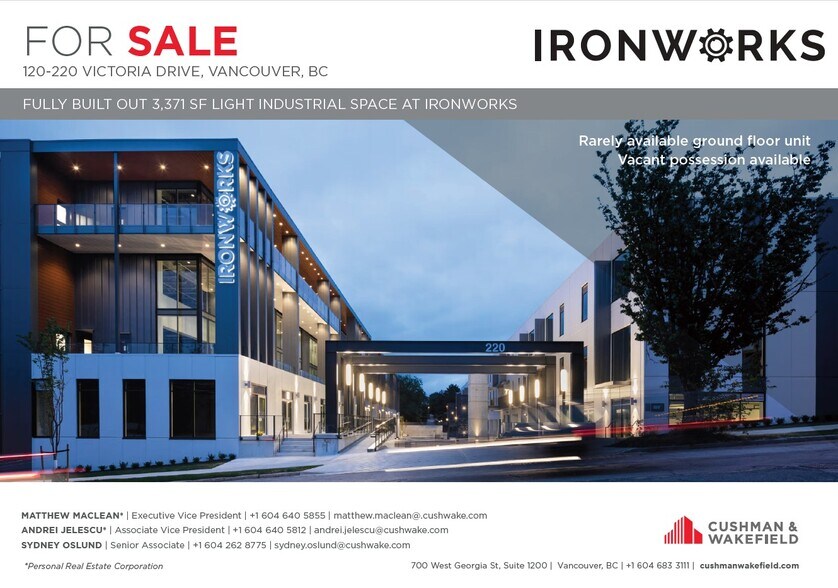 More Photos Of 220 Victoria Dr, Vancouver Warehouse For Sale