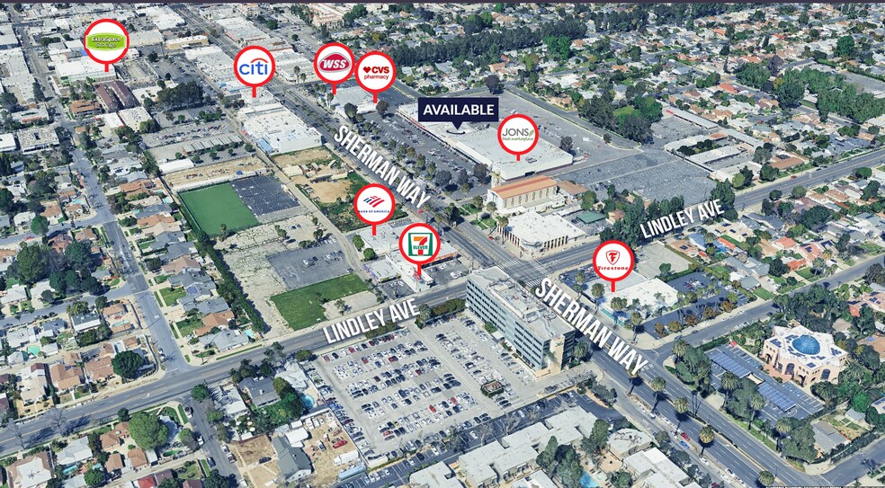 More Photos Of 18201-18207 Sherman Way, Reseda Storefront For Lease