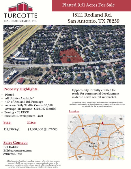 More Photos Of 18111 Redland Rd, San Antonio Land For Sale