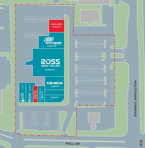 More Photos Of 11300-11390 Midlothian Tpke, Richmond General Retail For Lease