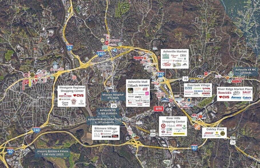 More Photos Of 7 S Tunnel Rd, Asheville Department Store For Sale