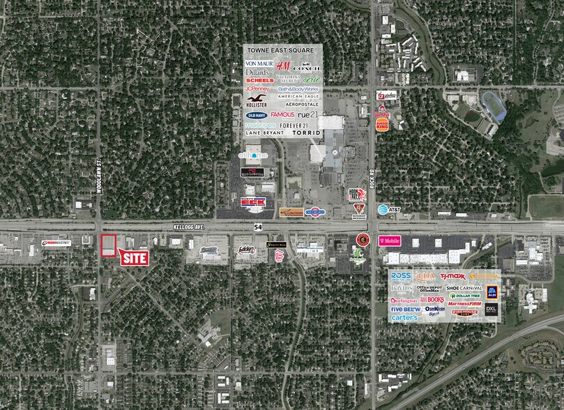 More Photos Of 6411-6425 E Kellogg Dr, Wichita General Retail For Lease