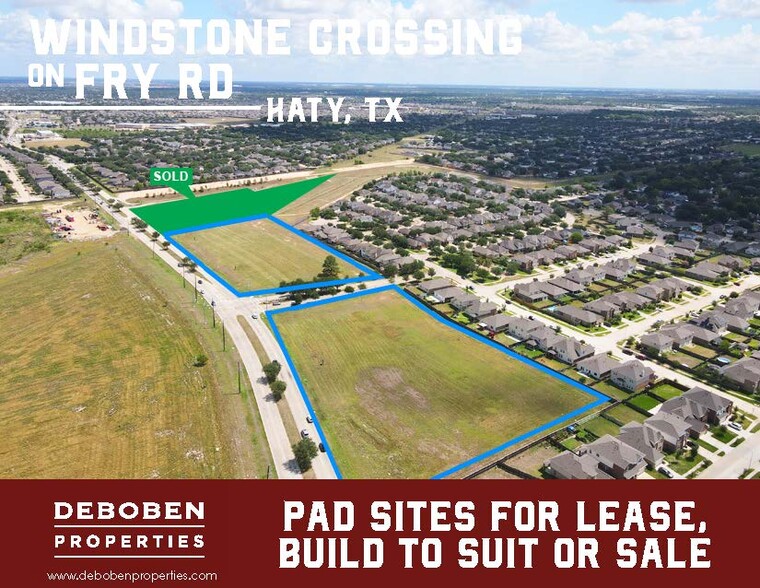 Primary Photo Of N Fry Rd & Windstone Manor Blvd, Katy Land For Sale