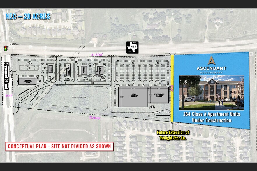 More Photos Of Fm 1464 @ Bissonnet, Richmond Land For Sale