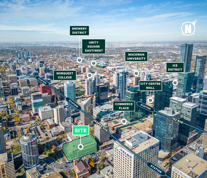 Primary Photo Of 10006 101 St NW, Edmonton Office For Sale