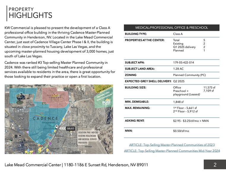 More Photos Of 1180 E Sunset Rd, Henderson Medical For Sale