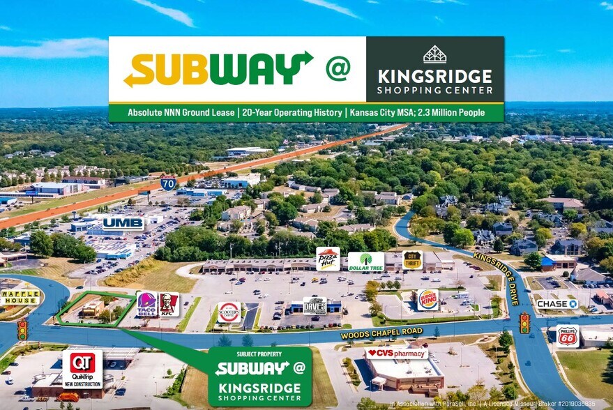 Primary Photo Of 1498 NW Woods Chapel Rd Rd, Blue Springs Fast Food For Lease