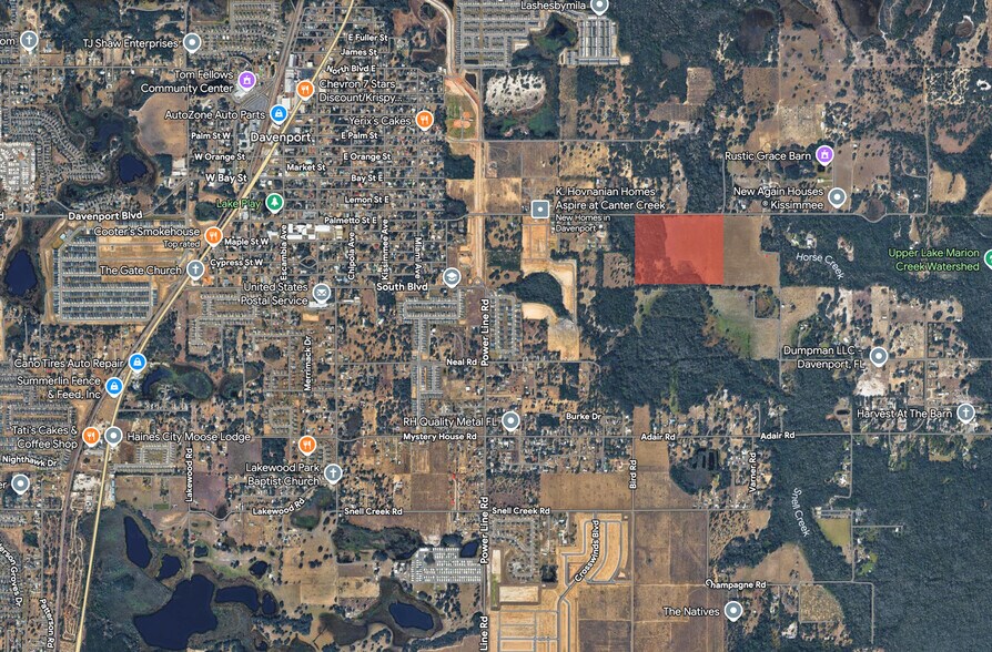Primary Photo Of 0 Horseshoe Creek Rd., Davenport Land For Sale