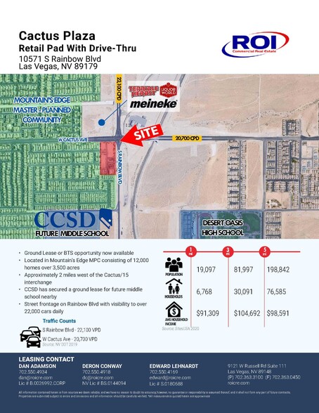 Primary Photo Of 10571-10589 S Rainbow Blvd, Las Vegas Land For Lease