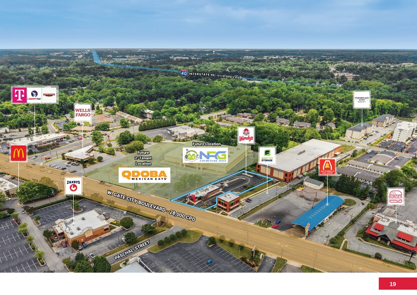 More Photos Of 3500 W Gate City Blvd, Greensboro Fast Food For Sale