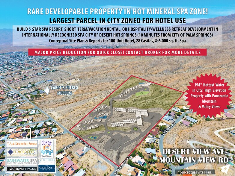 Primary Photo Of Desert View Ave @ Mountain View Road, Desert Hot Springs Land For Sale