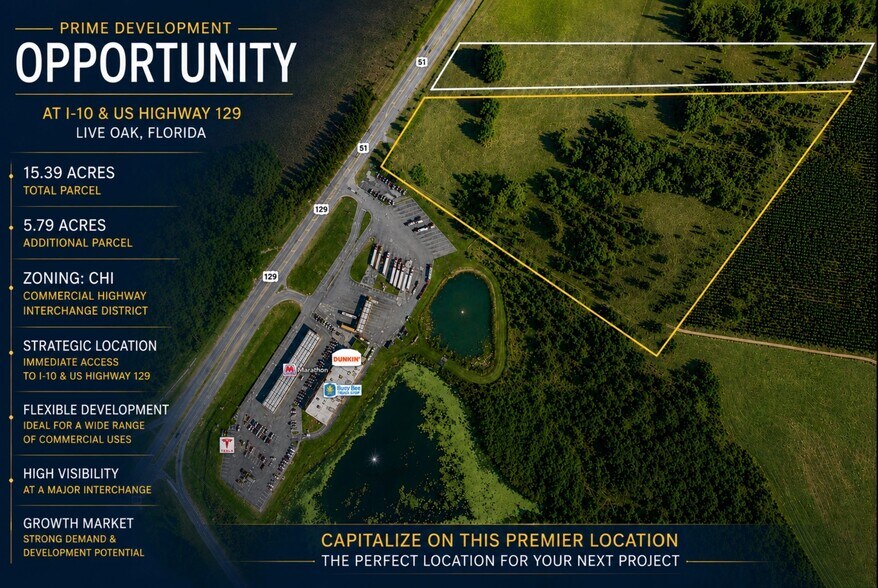 Primary Photo Of US Highway 129 Hwy @ Insterstate 10, Live Oak Land For Lease