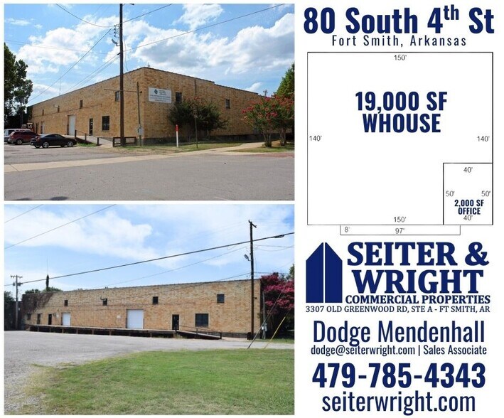 Primary Photo Of 80 S 4th St, Fort Smith Warehouse For Lease