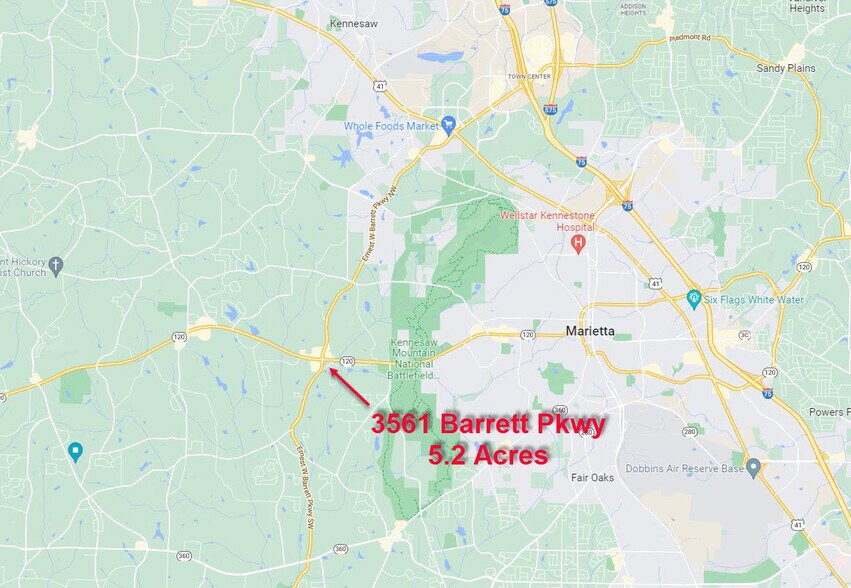More Photos Of 3561 Ernest Barrett Pky, Marietta Land For Sale