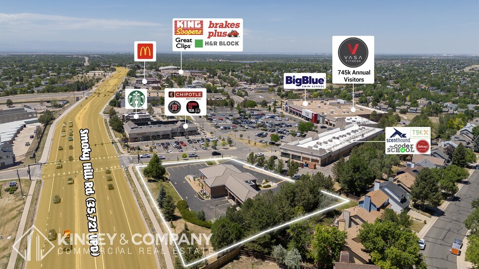 More Photos Of 20299 E Smoky Hill Rd, Centennial Bank For Lease