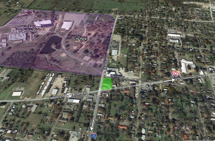Primary Photo Of 845 Main St, Sulphur Springs Land For Sale