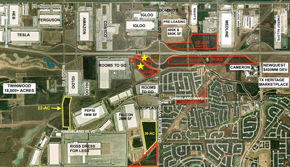Primary Photo Of SWQ of I-10 @ Jordan Ranch Blvd, Brookshire Land For Sale