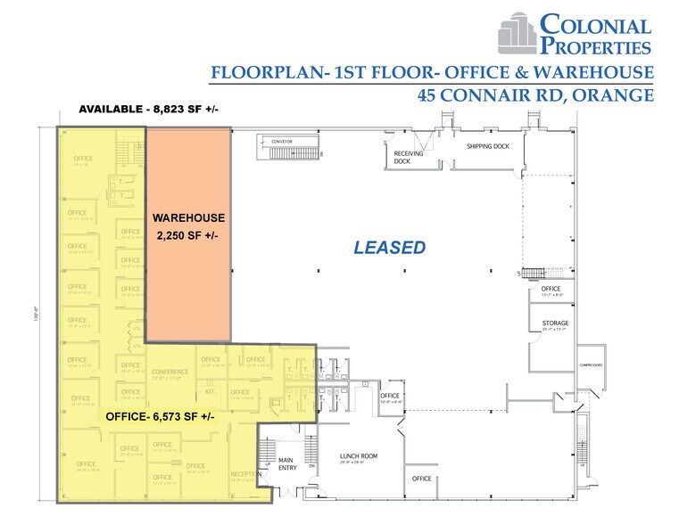 More Photos Of 45 Connair Rd, Orange Light Manufacturing For Lease