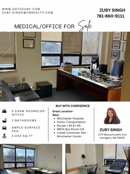 More Photos Of 955 Main St, Winchester Medical For Lease