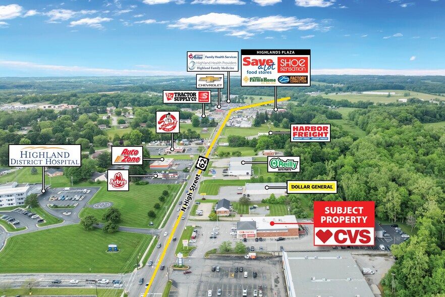 More Photos Of 1400 N High St, Hillsboro Drugstore For Sale