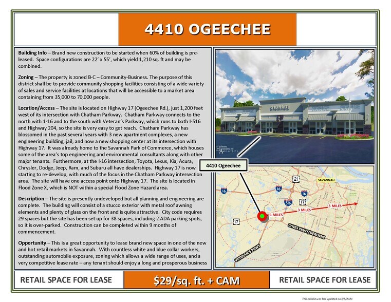 More Photos Of 4410 Ogeechee Rd, Savannah Storefront Retail Office For Lease