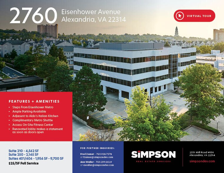 Primary Photo Of 2760 Eisenhower Ave, Alexandria Office For Lease