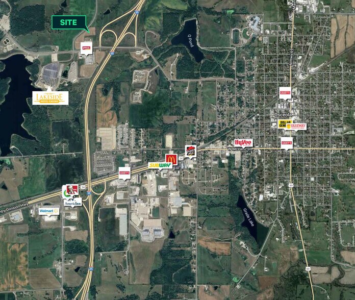 More Photos Of I 35 and Kansas Street, Osceola Land For Sale