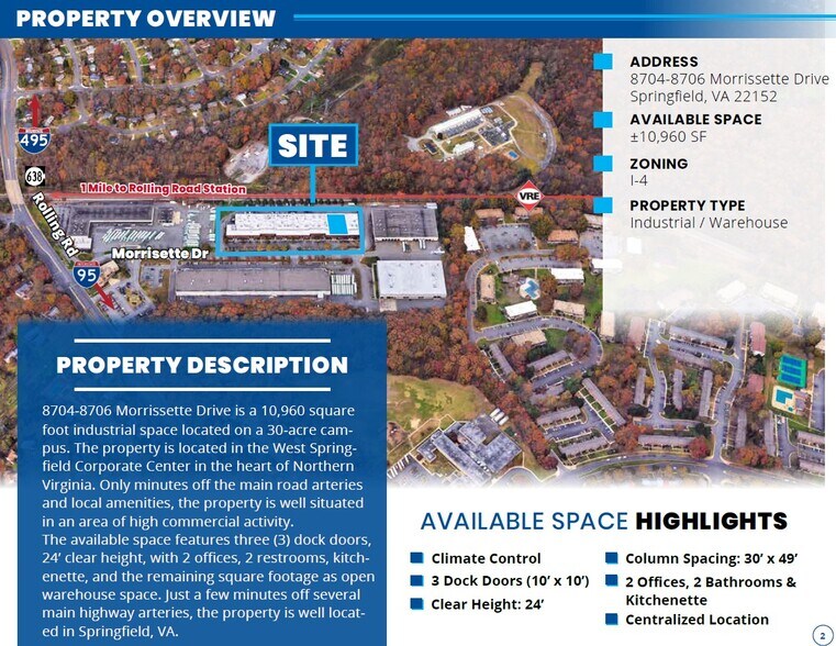 More Photos Of 8700-8730 Morrissette Dr, Springfield Flex For Lease