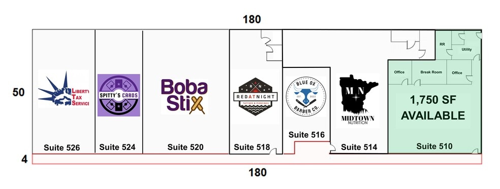 More Photos Of 510-526 Washington St, Brainerd Unknown For Lease