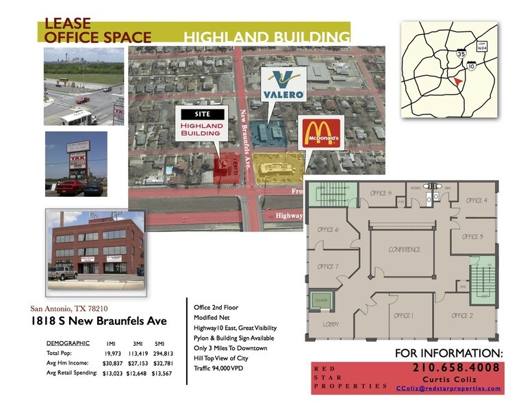 More Photos Of 1818 S New Braunfels Ave, San Antonio Medical For Lease