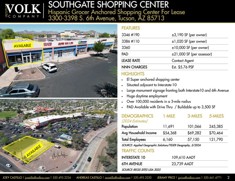 More Photos Of 3390 S 6th Ave, Tucson Freestanding For Lease