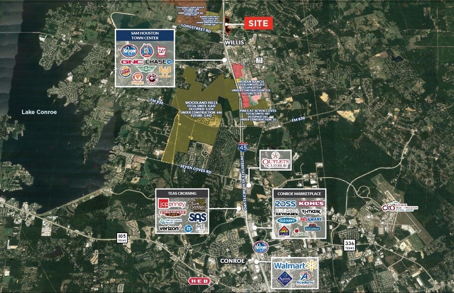 More Photos Of Longstreet & I-45, Willis Land For Sale