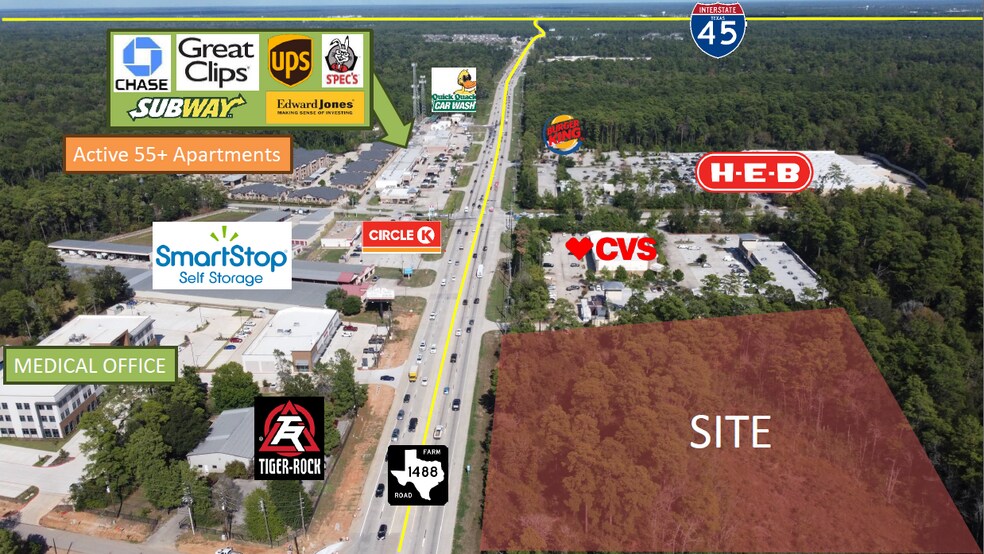 More Photos Of 3905 FM 1488, Magnolia General Retail For Lease