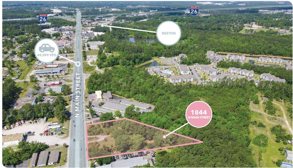 Primary Photo Of 1844 N Main St, Summerville Land For Sale
