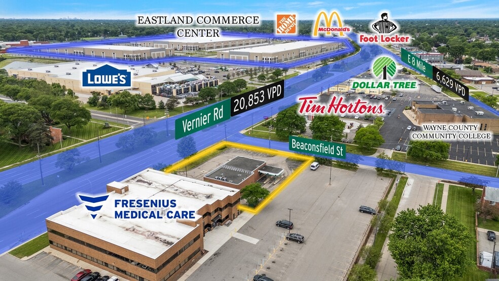 More Photos Of 19601 Vernier Rd, Harper Woods Bank For Sale