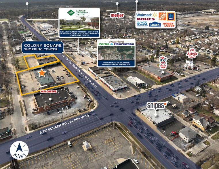 More Photos Of 931-981 W Huron St, Waterford Freestanding For Sale