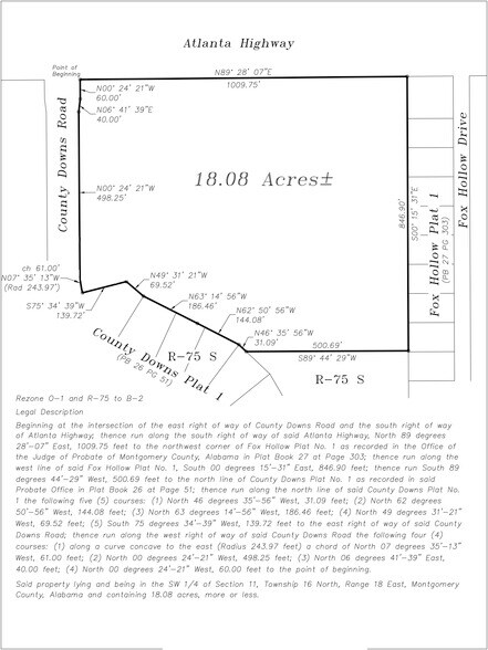 More Photos Of Atlanta Hwy @ County Downs Rd, Montgomery Land For Sale