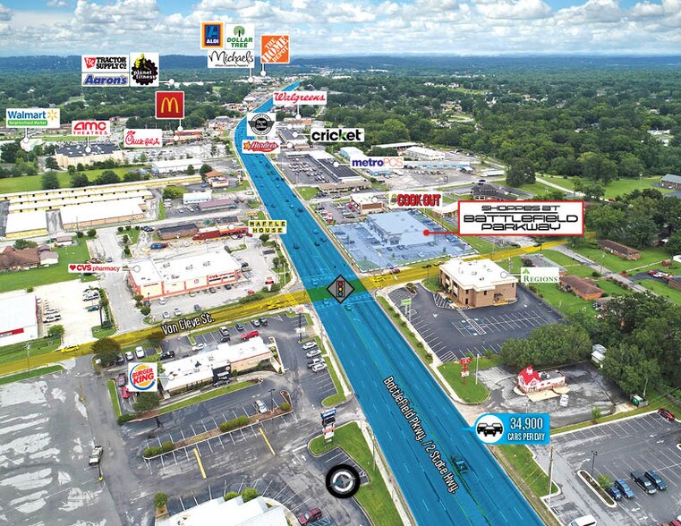 More Photos Of 882-898 Battlefield Pky, Fort Oglethorpe Freestanding For Lease