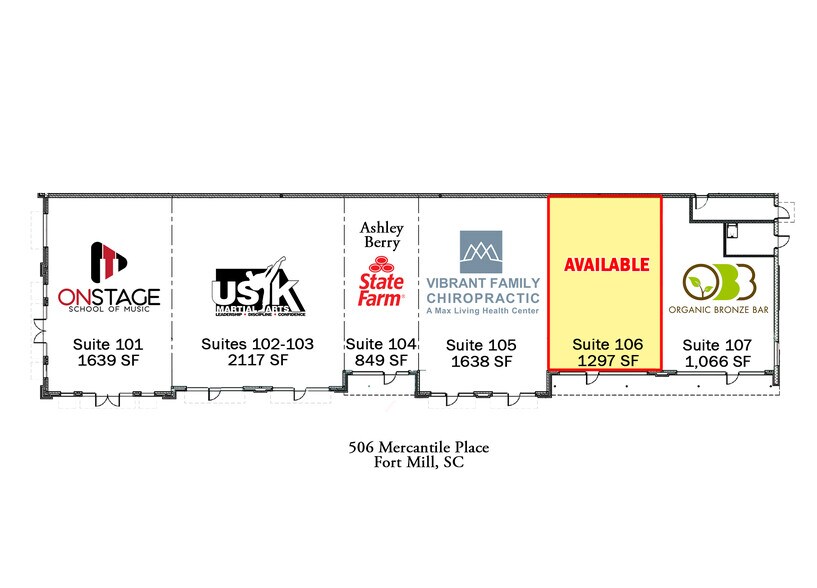 More Photos Of 506 Mercantile Pl, Fort Mill Storefront Retail Office For Lease