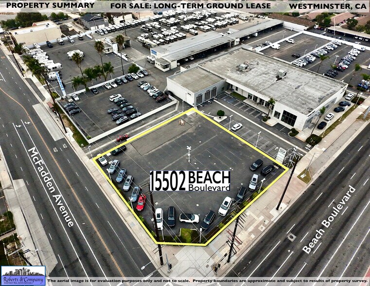 Primary Photo Of 15502 Beach Blvd, Westminster Land For Sale